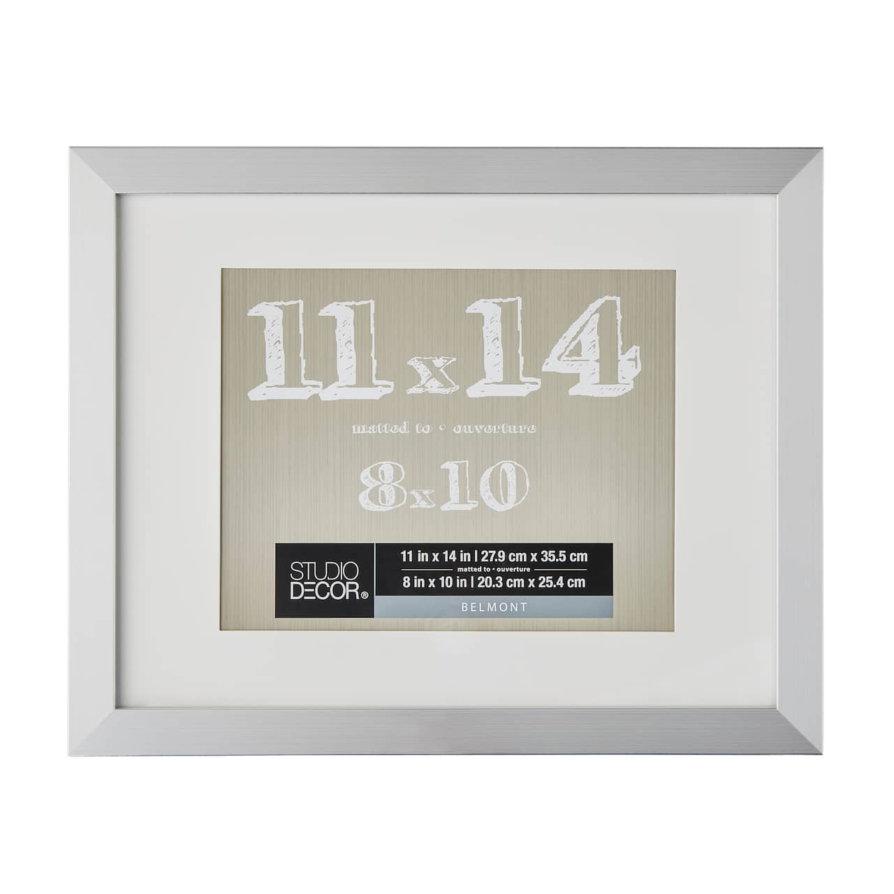 Silver Belmont Frame with Mat by Studio Décor®